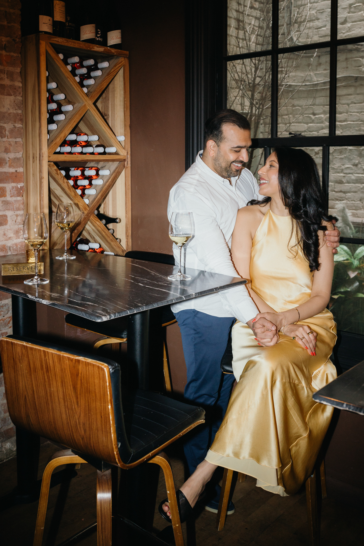  new york restaurant engagement photos