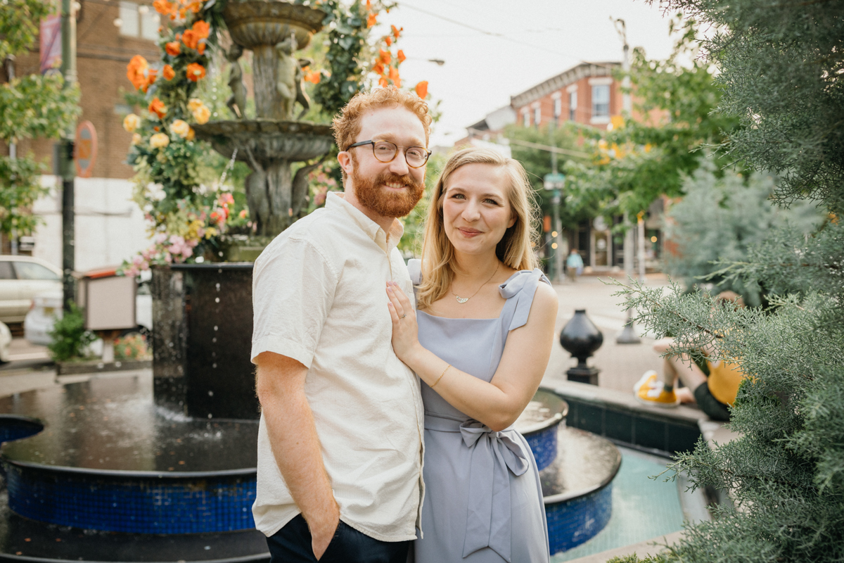 natural engagement photographer in philadelphia