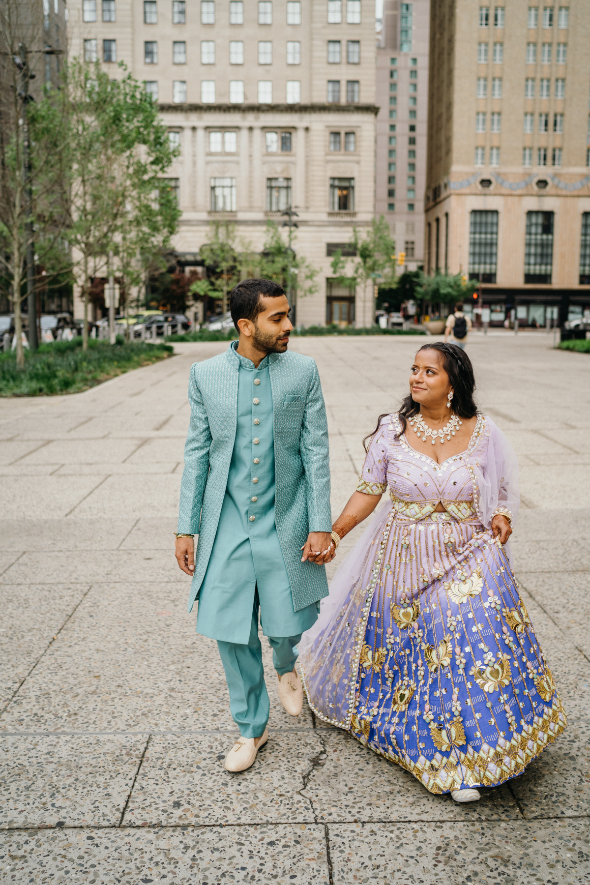 broad street wedding portraits