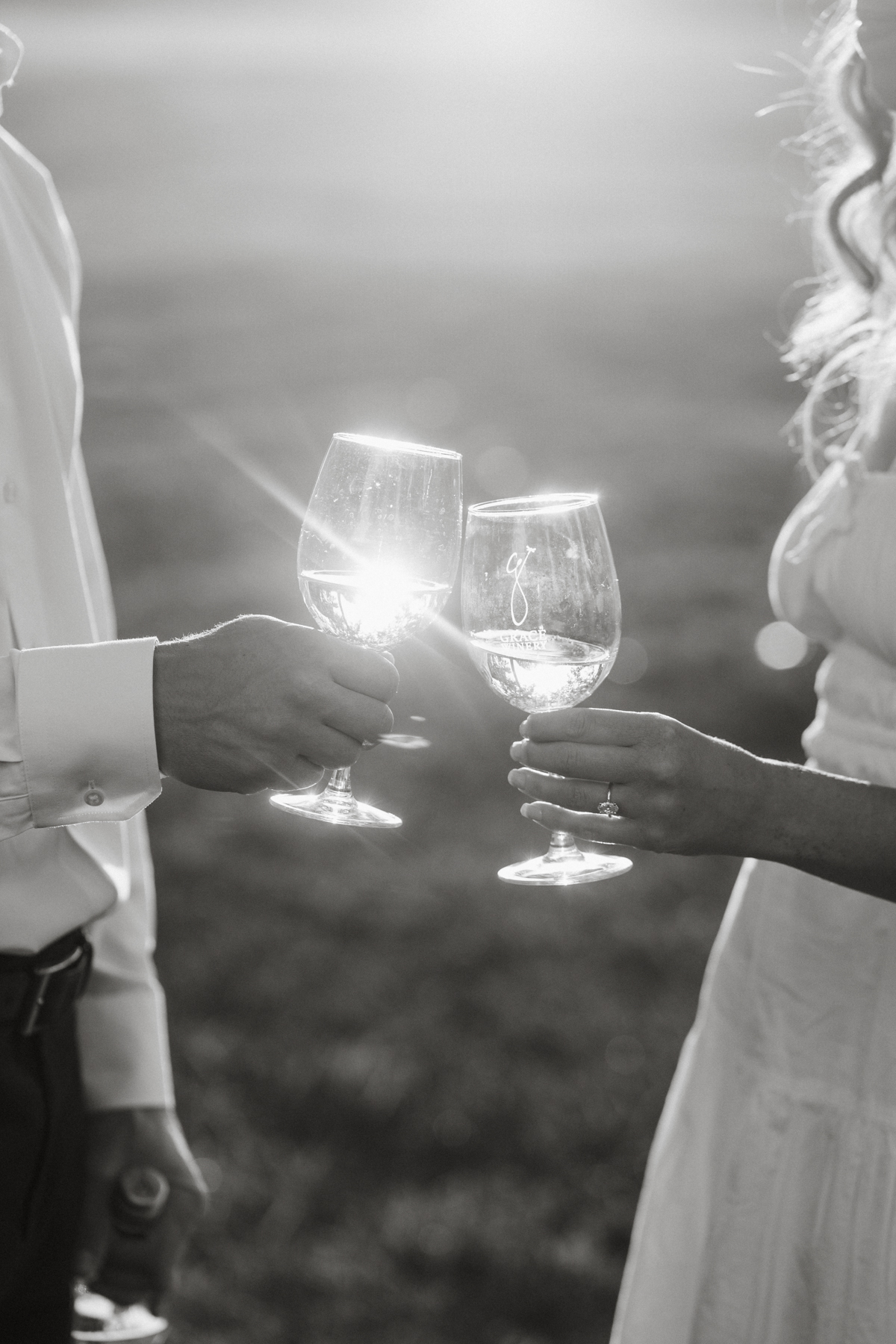 engagement session at grace winery