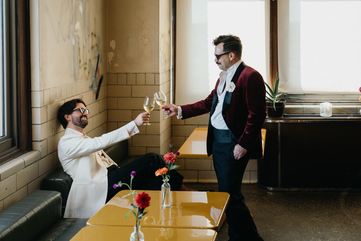 nontraditional wedding at irwins philadelphia