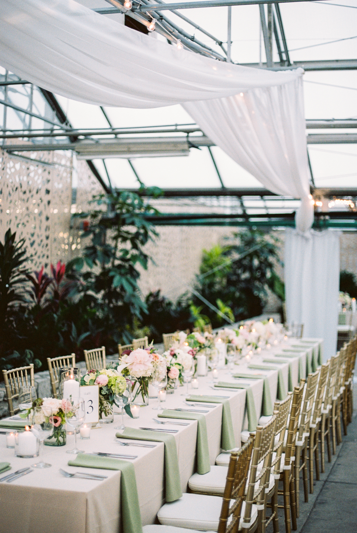 wedding reception at fairmount hoticulture center