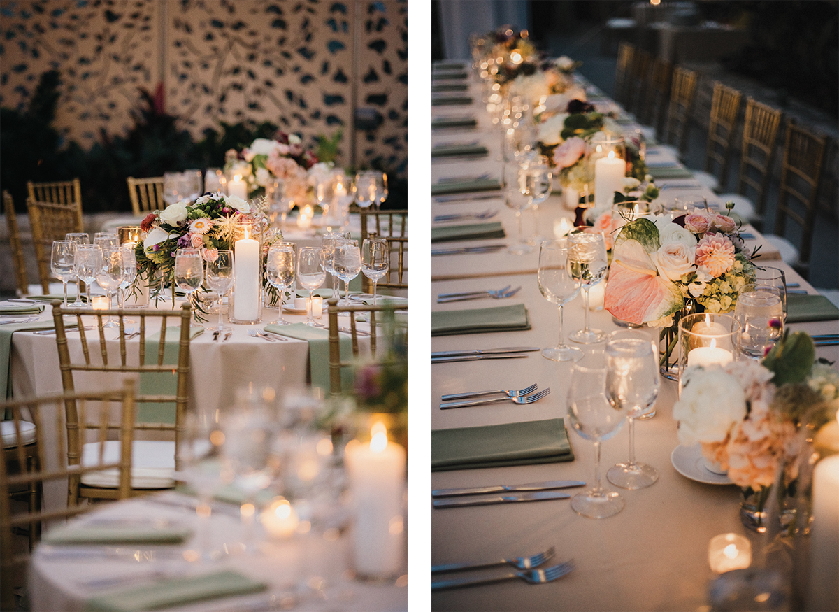 wedding reception at fairmount hoticulture center