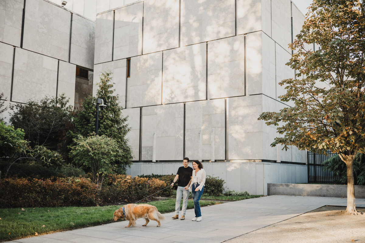 dog engagement photos