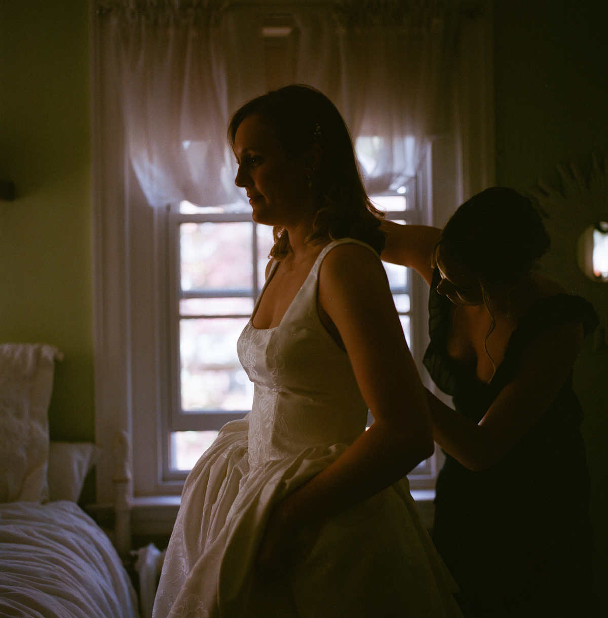 Medium format wedding photography