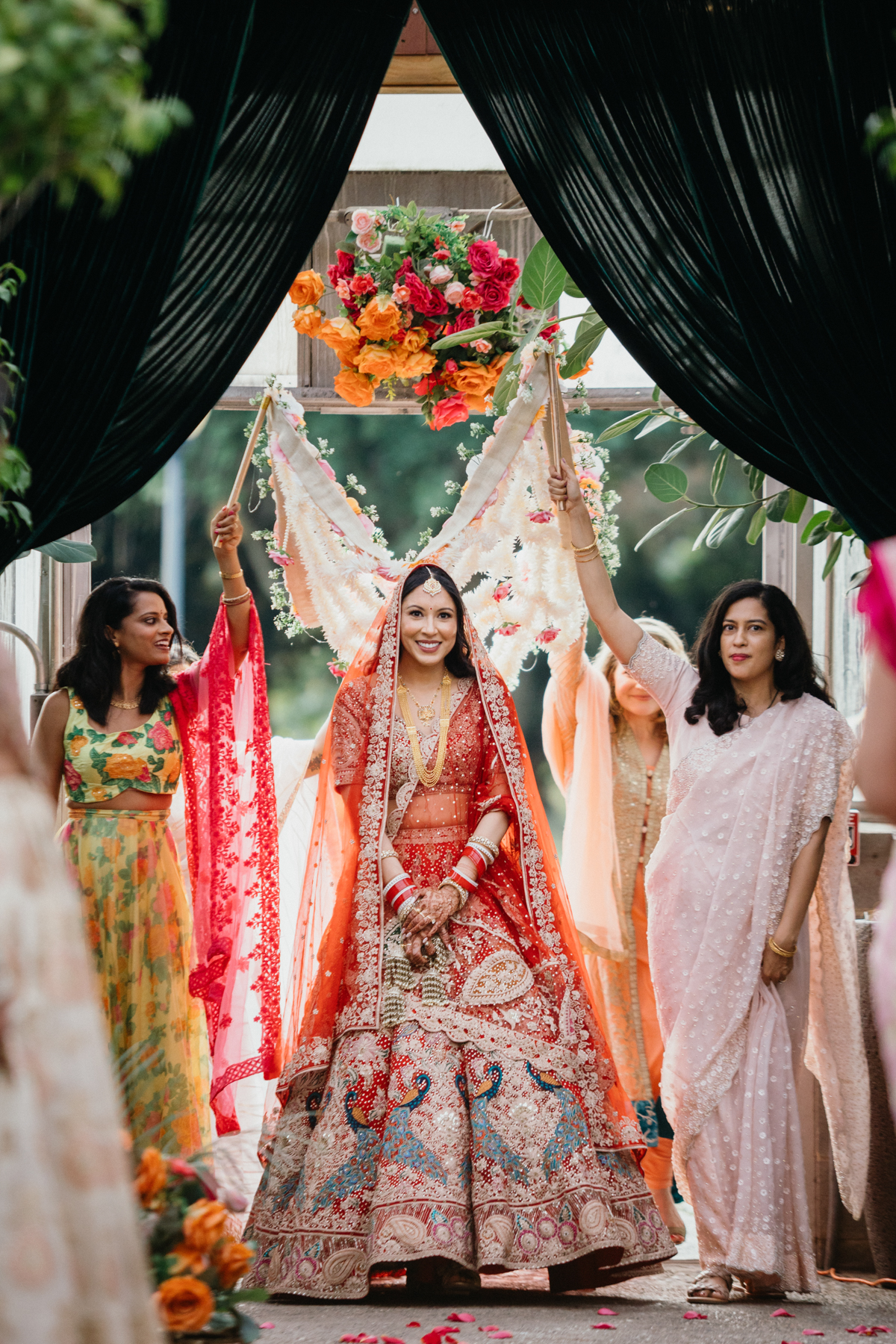 indian wedding ceremony at the hort