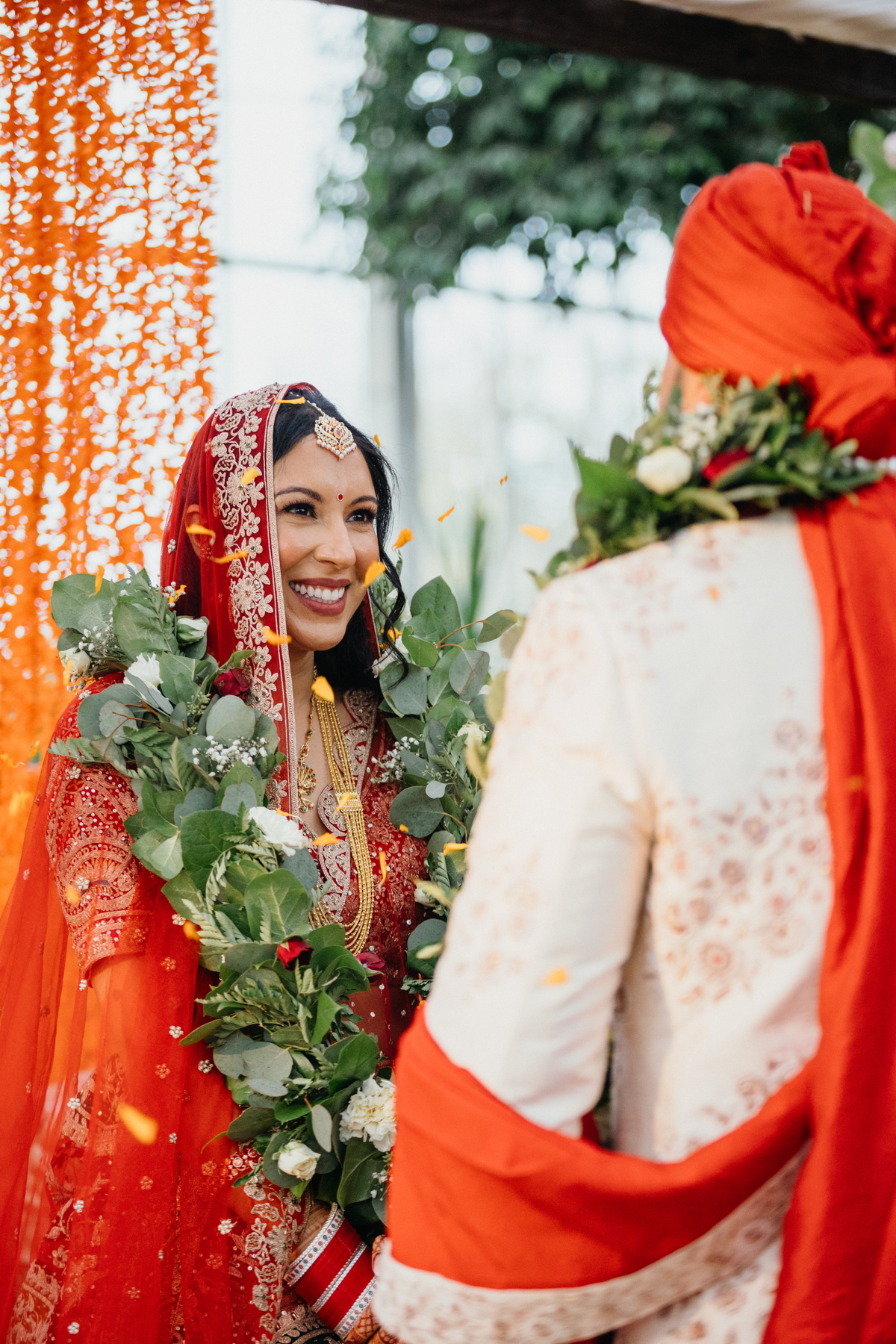 indian wedding ceremony at fairmount park horticulture center