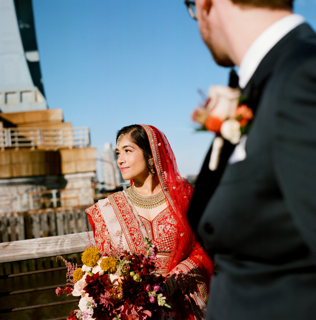 medium format film wedding photography