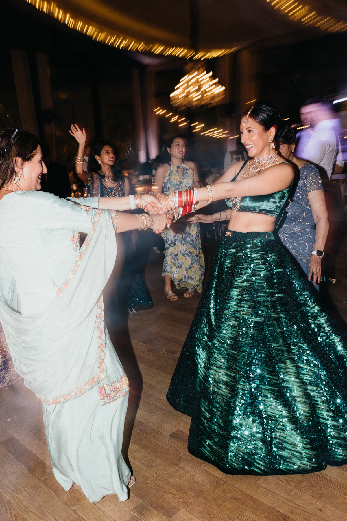 indian wedding reception on 35mm film